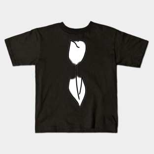 A white tulip Kids T-Shirt